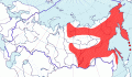 Карта распространения американского конька (Anthus rubescens) - изображение №3511 onbird.ru.<br>Источник: www.sevin.ru
