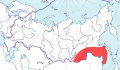 Карта распространения белогорлого дрозда (Monticola gularis) - изображение №3661 onbird.ru.<br>Источник: www.sevin.ru
