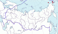 Карта распространения бэрдова песочника (Calidris bairdii) - изображение №3305 onbird.ru.<br>Источник: www.sevin.ru