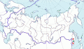 Карта распространения большого острокрылого дятла (Dendrocopos canicapillus) - изображение №3469 onbird.ru.<br>Источник: www.sevin.ru