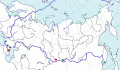 Карта распространения черного грифа (Aegypius monachus) - изображение №3195 onbird.ru.<br>Источник: www.sevin.ru