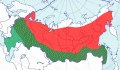 Карта распространения дербника (Falco columbarius) - изображение №3228 onbird.ru.<br>Источник: www.sevin.ru