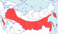 Карта распространения длиннохвостой синицы (Aegithalos caudatus) - изображение №3690 onbird.ru.<br>Источник: www.sevin.ru