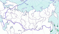 Карта распространения хохлатого старика (Synthliboramphus wumizusume) - изображение №3414 onbird.ru.<br>Источник: www.sevin.ru