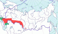Карта распространения хохотуньи (Larus cachinnans) - изображение №3370 onbird.ru.<br>Источник: www.sevin.ru