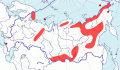 Карта распространения хрустана (Charadrius morinellus) - изображение №3289 onbird.ru.<br>Источник: www.sevin.ru