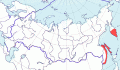 Карта распространения камчатской трясогузки (Motacilla (alba) lugens) - изображение №3521 onbird.ru.<br>Источник: www.sevin.ru