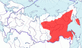 Карта распространения каменного глухаря (Tetrao parvirostris) - изображение №3241 onbird.ru.<br>Источник: www.sevin.ru