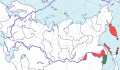 Карта распространения китайской зеленушки (Carduelis sinica) - изображение №3729 onbird.ru.<br>Источник: www.sevin.ru