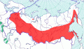 Карта распространения красношейной поганки (Podiceps auritus) - изображение №3067 onbird.ru.<br>Источник: www.sevin.ru