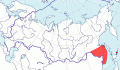 Карта распространения личинкоеда (Pericrocotus divaricatus) - изображение №3559 onbird.ru.<br>Источник: www.sevin.ru