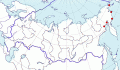 Карта распространения лопатеня (Eurynorhynchus pygmeus) - изображение №3320 onbird.ru.<br>Источник: www.sevin.ru