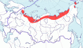 Карта распространения малого веретенника (Limosa lapponica) - изображение №3332 onbird.ru.<br>Источник: www.sevin.ru