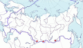 Карта распространения монгольского земляного воробья (Pyrgilauda davidiana) - изображение №3719 onbird.ru.<br>Источник: www.sevin.ru
