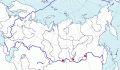 Карта распространения монгольского жаворонка (Melanocorypha mongolica) - изображение №3502 onbird.ru.<br>Источник: www.sevin.ru