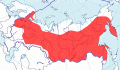 Карта распространения обыкновенного гоголя (Bucephala clangula) - изображение №3157 onbird.ru.<br>Источник: www.sevin.ru