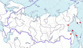Карта распространения охотского улита (Tringa guttifer) - изображение №3349 onbird.ru.<br>Источник: www.sevin.ru