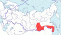 Карта распространения ошейниковой овсянки (Emberiza fucata) - изображение №3763 onbird.ru.<br>Источник: www.sevin.ru