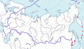 Карта распространения рогатой камышницы (Gallicrex cinerea) - изображение №3261 onbird.ru.<br>Источник: www.sevin.ru