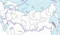Карта распространения сахалинского сверчка (Locustella amnicola) - изображение №3586 onbird.ru.<br>Источник: www.sevin.ru