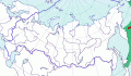 Карта распространения серокрылой чайки (Larus glaucescens) - изображение №3375 onbird.ru.<br>Источник: www.sevin.ru