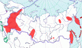 Карта распространения серощекой поганки (Podiceps grisegena) - изображение №3069 onbird.ru.<br>Источник: www.sevin.ru