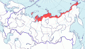 Карта распространения сибирской гаги (Polysticta stelleri) - изображение №3181 onbird.ru.<br>Источник: www.sevin.ru