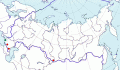 Карта распространения стенолаза (Tichodroma muraria) - изображение №3705 onbird.ru.<br>Источник: www.sevin.ru
