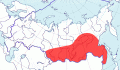 Карта распространения степного конька (Anthus richardi) - изображение №3510 onbird.ru.<br>Источник: www.sevin.ru