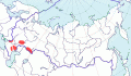 Карта распространения стрепета (Tetrax tetrax) - изображение №3273 onbird.ru.<br>Источник: www.sevin.ru