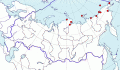 Карта распространения вилохвостой чайки (Xema sabini) - изображение №3396 onbird.ru.<br>Источник: www.sevin.ru