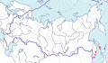 Карта распространения японской трясогузки (Motacilla grandis) - изображение №3520 onbird.ru.<br>Источник: www.sevin.ru