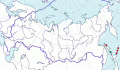 Карта распространения японской завирушки (Prunella rubida) - изображение №3570 onbird.ru.<br>Источник: www.sevin.ru