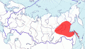Карта распространения зеленоголовой трясогузки (Motacilla (tschutschensis) taivana) - изображение №3524 onbird.ru.<br>Источник: www.sevin.ru